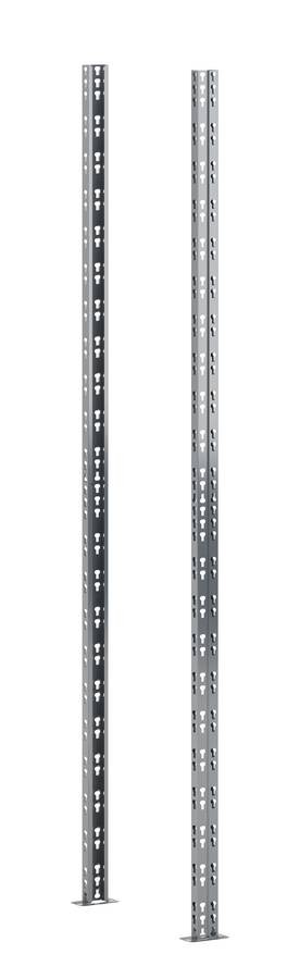 Kit start pour étagère charge lourde modulaire - 2 pieds H 1,92 m