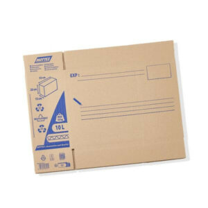 Carton d'expédition MOTTEZ, 10 l, l.12 cm x H.25 cm x p.36.5 cm