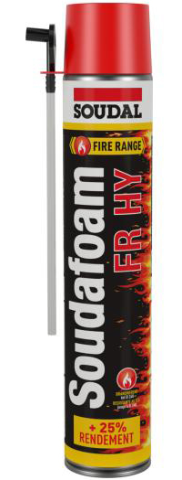 Mousse PU Soudafoam FR HY manuelle coupe-feu 750 ml SOUDAL 146752
