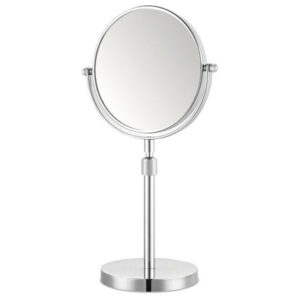 Miroir grossissant x 5 rond, H.15 x l.15 x P.0.5 cm, Réglable en hauteur
