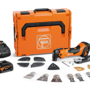 Multimaster 18 V AMM 500 PLUS Top + 2 batteries 4 Ah + chargeur rapide + coffret L-BOXX FEIN 71293861000