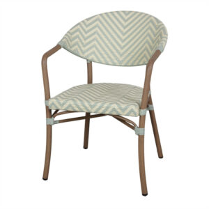 Chaise d’extérieur avec un style bistrot - modèle 038 - bleu eau
