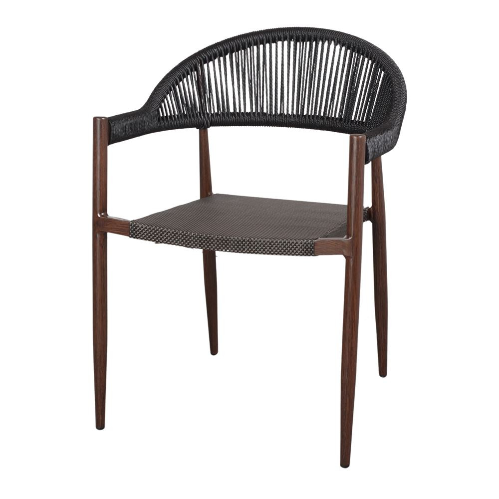 Chaise d’extérieur avec un style contemporain nordique - modèle 052 - marron