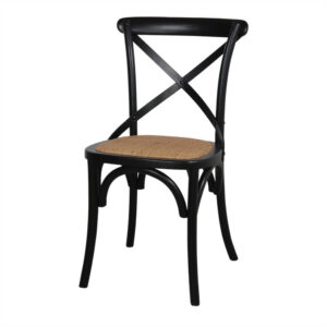 Chaise en bois avec un style bistrot - modèle 018 - noir