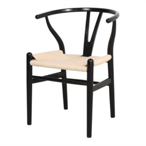 Chaise en bois avec un style nordique - modèle 017 - noir