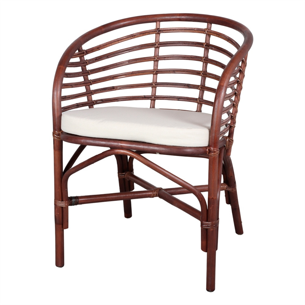 Chaise en rotin avec un style nordique - modèle 025 - marron