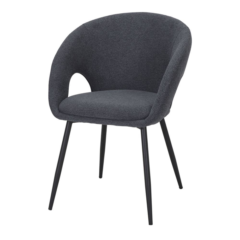 Chaise tapissée avec un style contemporain - modèle 001 - bleu