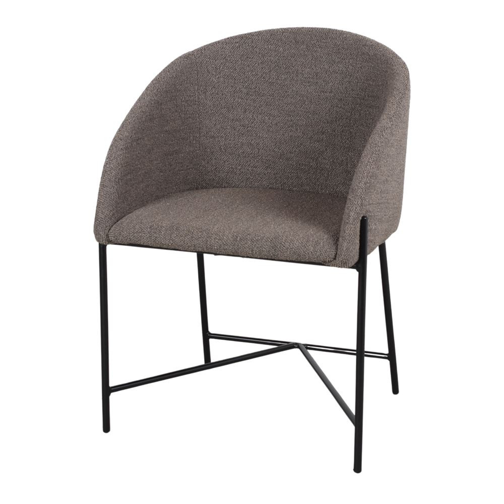 Chaise tapissée avec un style contemporain - modèle 004 - marron