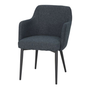 Chaise tapissée avec un style contemporain - modèle 007 - bleu