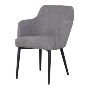 Chaise tapissée avec un style contemporain - modèle 007 - gris