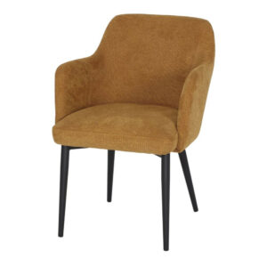 Chaise tapissée avec un style contemporain - modèle 007 - moutarde