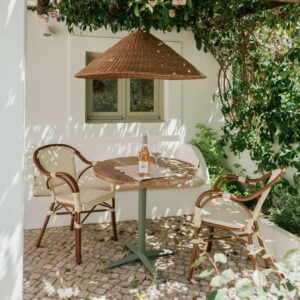 Table bistrot en teck - modèle 095 - 80 cm