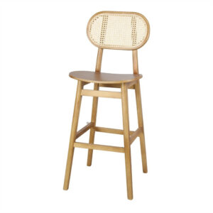 Tabouret haut en bois avec un style bistrot - modèle 068 - naturel