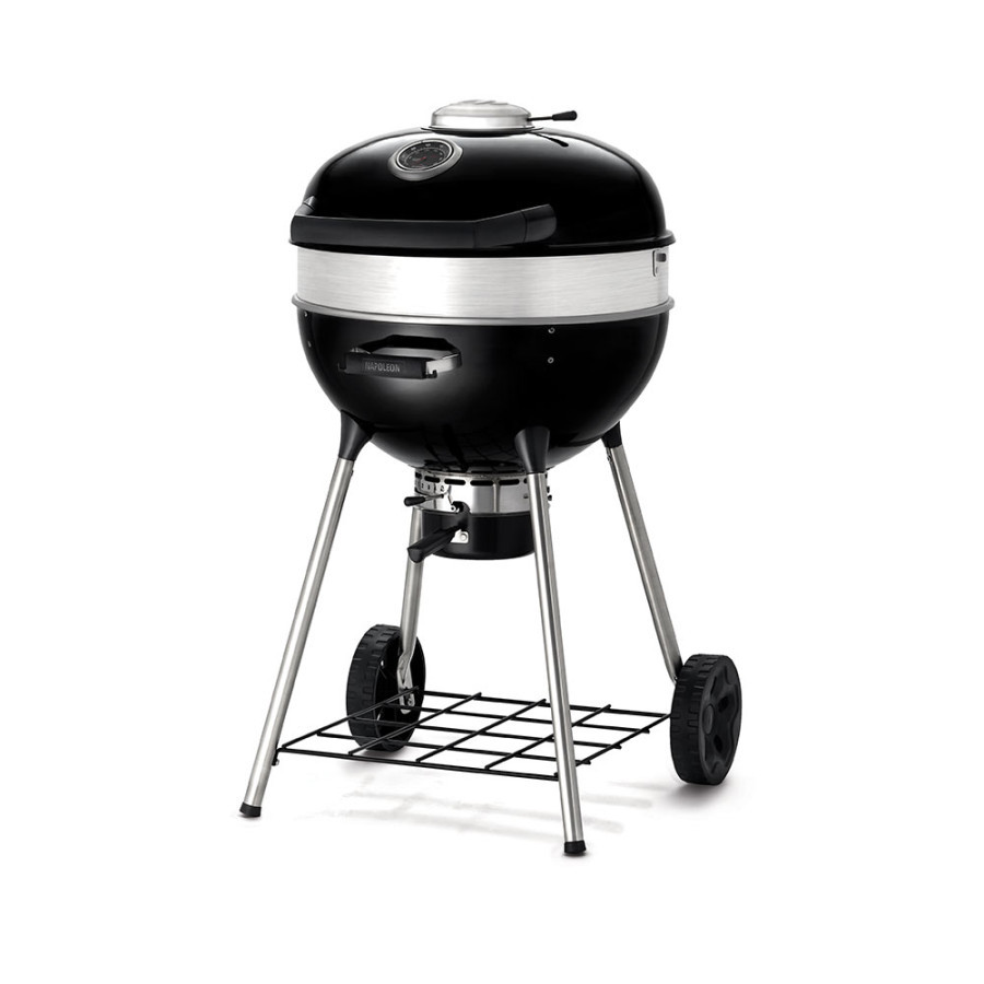 Barbecue à charbon - Kettle PRO 57 cm - grille cuisson en fonte émaillée - système de distribution de chaleur - thermomètre