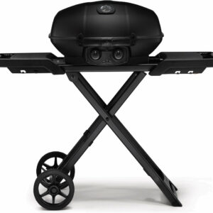Barbecue à gaz - Travel Q Pro - avec chariot pliant - série limitée Phantom - grille de réchaud incluse