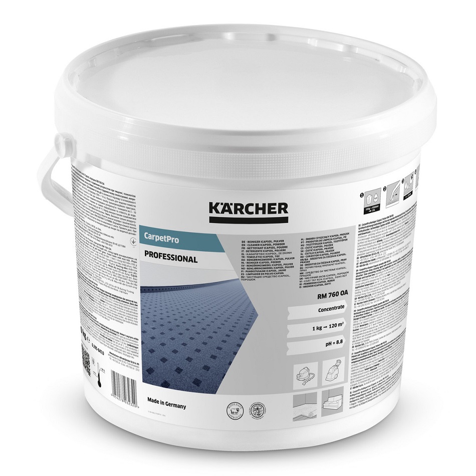 Nettoyant CarpetPro Cleaner iCapsol RM 760 OA poudre 10 kg KÄRCHER 62958470