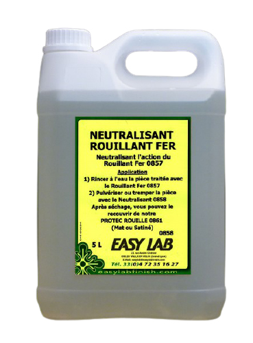 Neutralisant rouillant fer 5 L EASY LAB 0858-5