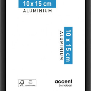 Cadre Accent, 10 x 15 cm, noir