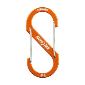 Mousqueton double entrée aluminium orange 9 cm nite ize