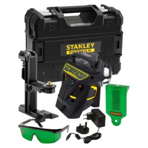 Niveau laser multiligne X3G-360° vert avec 1 batterie intégrée en coffret STANLEY FATMAX® FMHT1-77356