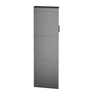 Radiateur électrique double corps de chauffe - Radiasoft 2 gris - 2000 W - vertical connecté