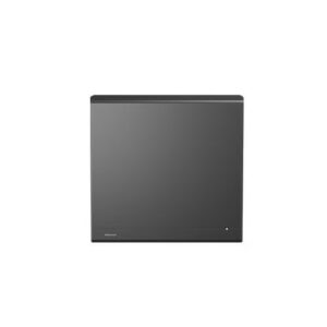 Radiateur gris à inertie pierre - CALDERA II - 1500W - 93x61,2x12,3 cm - programmable - détection fenêtre et présence