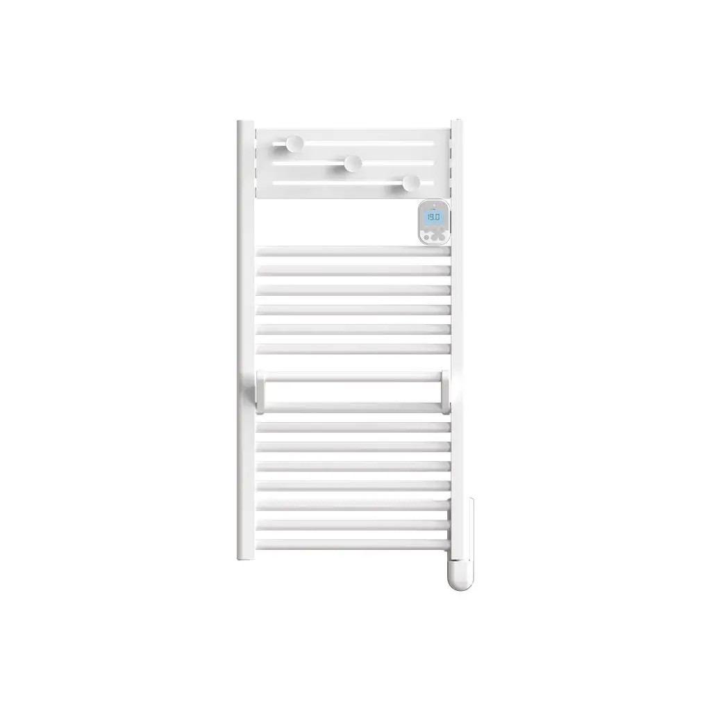 Radiateur sèche-serviettes - ACTIBAIN - fluide - 500W - 50x101,1x10,3 cm - programmable - détection fenêtre - blanc