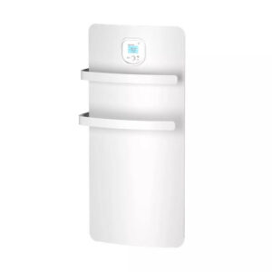 Radiateur sèche-serviettes - ANURI - Rx aluminium et soufflerie - 1200W - 36,6x74,1x17,4 cm - programmable - détection fenêtre -