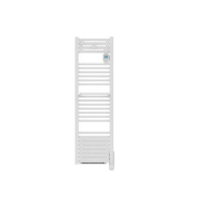 Radiateur sèche-serviettes compact - ACTIBAIN - fluide - 1300W - 40x138,9x12,7 cm - programmable - détection fenêtre - blanc