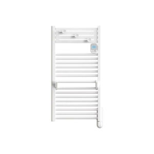 Radiateur sèche-serviettes compact - ACTIBAIN - fluide - 500W - 40x138,9x10,3 cm - programmable - détection fenêtre - blanc