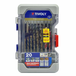 Tivoly 20 pièces -Coffret RANGER -Forets mixtes multi-matériaux