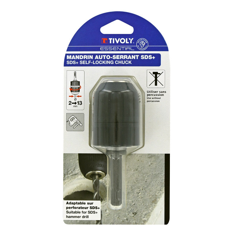 Tivoly Mandrin auto-serrant SDS+ Ø 2 à 13mm