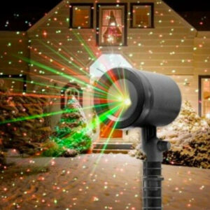 Projecteur laser animé - rouge et vert