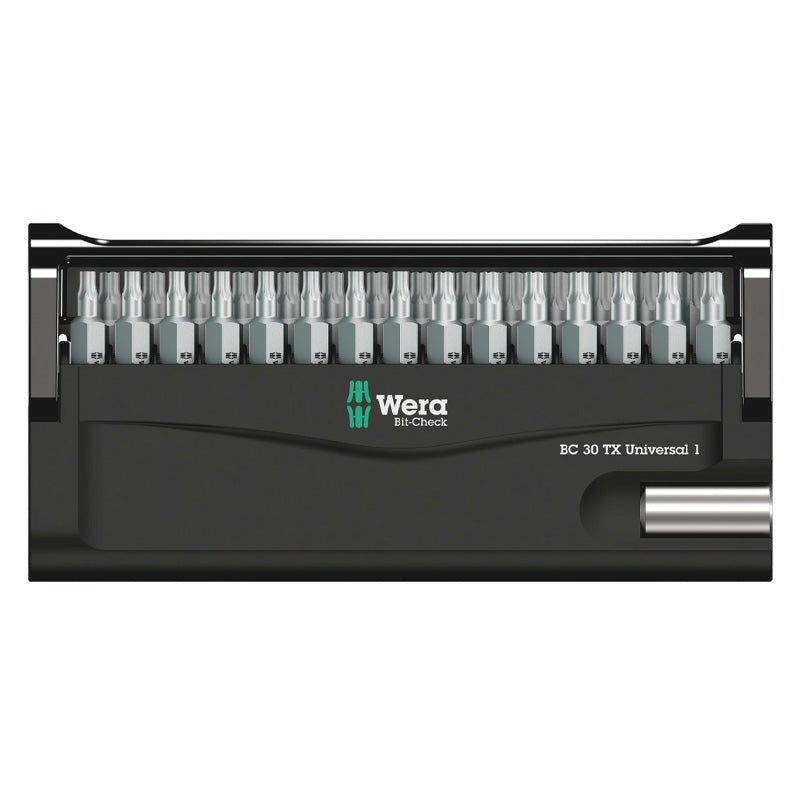 Jeu d'embouts avec support Bit-Check 30 TX Universal 1 SB, 30 pièces - WERA - 05057900001