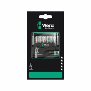 Jeu d'embouts avec support Bit-Check 12 BiTorsion 1 SB, 12 pièces - WERA - 05136385001