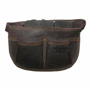Poche à clous - DIMOS - 205736 - arrondie cuir avec ceinture - 2 compartiments