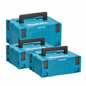 Lot de 3 boites de transport MAKITA MAKPAC taille 2 (x2) et 3 (x1)