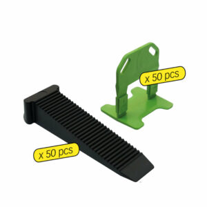 Sachet 50 croisillons 3 mm autonivelants + cales - MEJIX - 180099