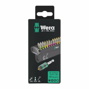 Jeu d'embouts avec support Bit-Check 30 Wood TX HF 1 SB, 30 pièces - WERA - 05057437001
