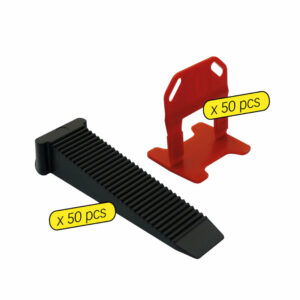 Sachet 50 croisillons 2 mm autonivelants + cales - MEJIX - 180098