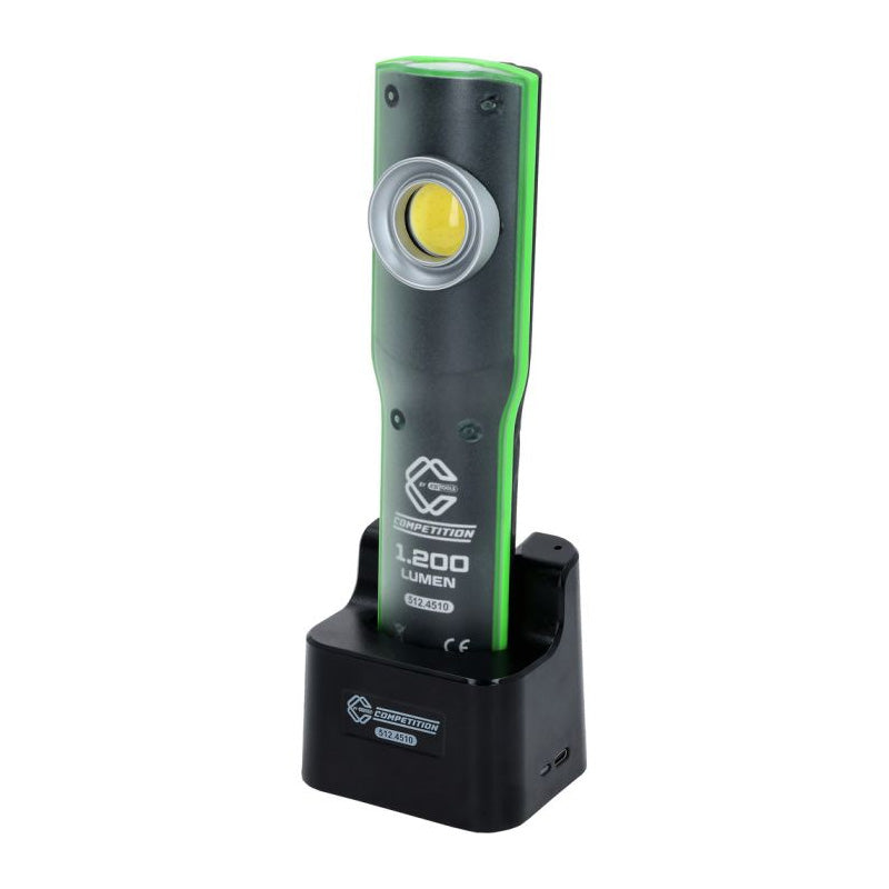 Lampe de travail COMPETITION à LED, à variateur de lumière, 1200 lumens, avec chargeur - KS Tools - 512.4510 COMPETITION