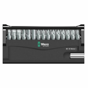 Jeu d'embouts avec support Bit-Check 30 Metal 1, 30 pièces - WERA - 05057434001