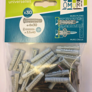 Kit universel de Vis et chevilles - ÔMUR