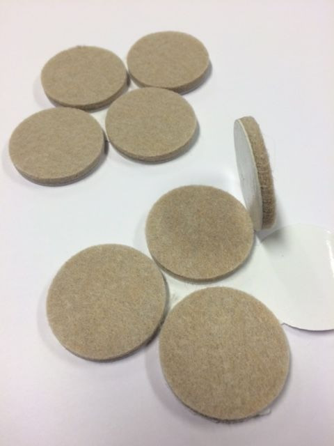 MacLean - Pastilles adhésives anti-scratch en feutre Ø 38mm - 8 pièces