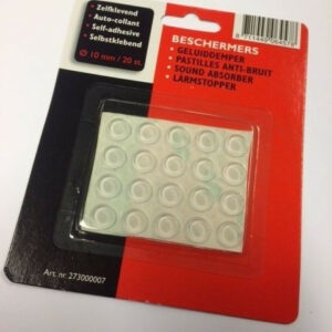 MacLean - Pastilles adhésives transparentes Ø 10mm - 20 pièces