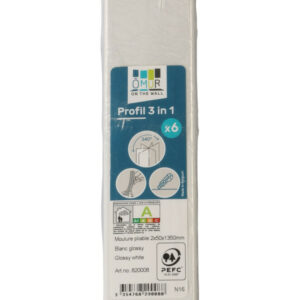 Sachet de 6 profils blanc glossy - ÔMUR