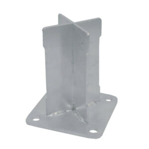 BASFIX FLOOR - platine pour fixation poteau sur sol dur - Galvanisé