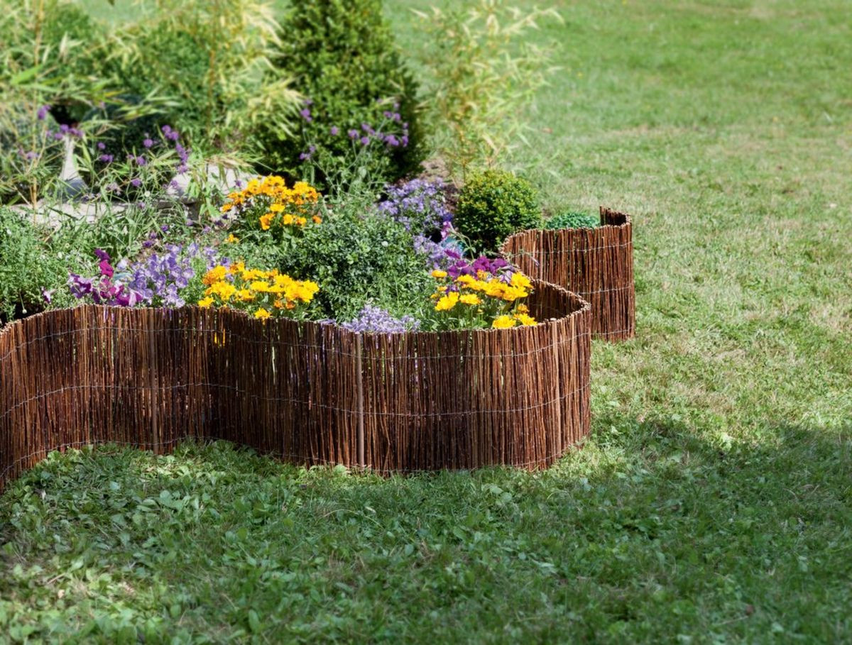 Bordure en osier " Willow Roll" - 0,25 x 3 m