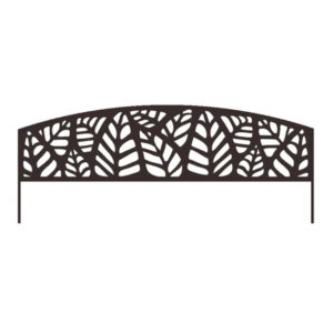 Bordure métal décoratif à planter ATHEA - 0,40 x 1m - Brun