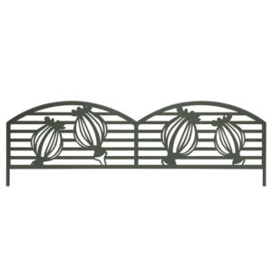 Bordure métal décoratif à planter PUPPY - 0,40 x 1 m - Vert Olive